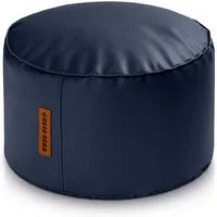 Green Bean Pouf Sitzsack-Hocker Kunstleder Stay rund (Indoor / Outdoor, abwaschbarer Oberfläche & EPS Perlen Füllung, Sitzwürfel Sitzkissen Hocker Sitzhocker), die ideale Ergänzung zum Sitzsack