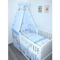 Primawela Babybettwäsche Baby Bettset- 6 teiliges Set mit Vollstoff Himmel Bettwäsche Nestchen