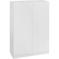 borchardt Möbel Schuhschrank Vaasa, Schuhregal mit 6 Fächern, höhenverstellbar Breite 76 cm, Höhe 120 cm, grifflose Optik