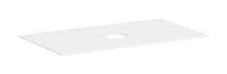 Hansgrohe Xevolos E Konsole 980/550 mit Auschnitt mittig für Aufsatzwaschtisch ohne Hahnloch, Mattwe 54329700
