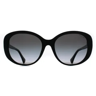 Ralph by Ralph Lauren RA5335U 50018G glänzende schwarze Sonnenbrille mit grauem Farbverlauf