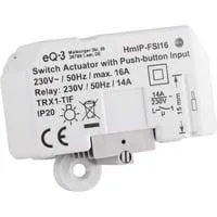 Schaltaktor mit Tastereingang (HmIP-FSI16), Schalter weiß, Unterputz