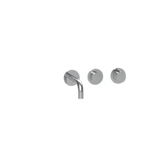 Herzbach MODUL7 PUSH TA Waschtisch- 70.701603.1.01 Wandbatterie Fertigset 160mm Chrom