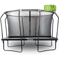 VirtuFit Gartentrampolin VirtuFit Premium Rechteck-Trampolin mit Sicherheitsnetz - 244 x 366 cm