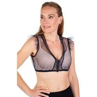 Spieth & Wensky Dirndlbluse Dirndlbluse - GENTA - dunkelblau