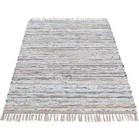 carpetfine Teppich Kelim Chindi, Wendeteppich, rechteckig, Höhe: 6 mm, handgewebt, Fleckerlteppich mit Fransen, auch vielen in Läufergrößen