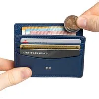 Gentlemen's Kartenetui - Kreditkartenetui mit Münzfach & RFID Schutz - Slim Wallet Herren, Slim Wallet Herren mit Scheinfach und AirTag-Fach