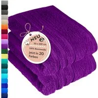 Lashuma Handtuch Set London Premium, Frottee (Set, 2-St), 50x100 cm, 100% Baumwolle, Made in Portugal