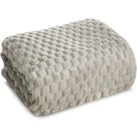 Wohndecke CINDY/6, Design91, Tolle Struktur, Waffelmuster, Weich, Karierte Decke, Karomuster