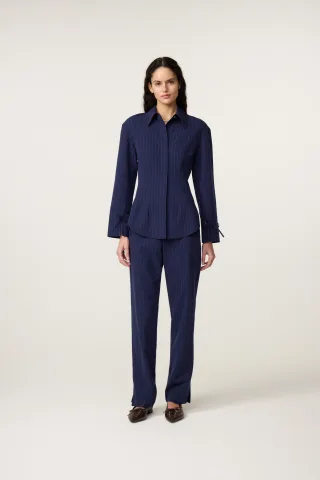 Fabienne Chapot - Elvira Blouse maritime blue/riad blue - Gr. - 36