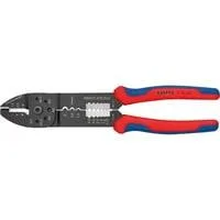 Crimpzange 97 32 240 rot/blau, Abisolieren, Crimpen 0,5 - 6,0mm²