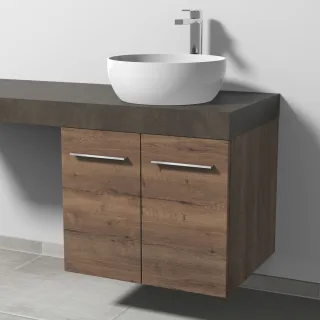 Sanipa Waschtischunterbau mit Türen 2morrow (G2361) 510x600x520 Eiche-Tabak, G236150 G236150