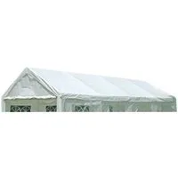 DEGAMO Pavillon-Ersatzdach PALMA, 480,00 g/m², für Zelt 4x8 Meter, PVC weiss 480g/m², mit Spanngummis
