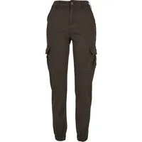 URBAN CLASSICS Cargohose Urban Classics Damen Ladies High Waist Cargo Pants (1-tlg)