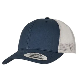 Flexfit - Trucker Cap Zweifarbig (Marineblau/Silber)