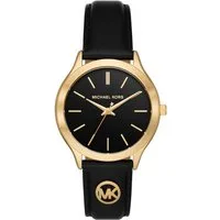 MICHAEL KORS Quarzuhr SLIM RUNWAY MK7553, Armbanduhr, Damenuhr, Lederarmband, analog