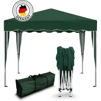 Kronenburg Faltpavillon 3x3 m wasserdicht - Gartenpavillon, Partyzelt stabil, UV-Schutz 50+, mit 0 Seitenteilen, Wetterfester Schutz, Leichter Aufbau, Inklusive Tragetasche & Zubehör