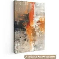 OneMillionCanvasses® Leinwandbild Farbe - Muster - Modern - Kunst, Fotodruck (1 St), Leinwand Canvas Wandbild, Wanddekoration 20x30 cm