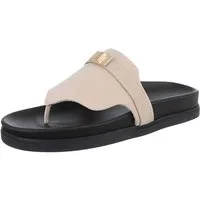 Ital-Design Damen Mules Freizeit Pantolette (86706370) Flach Pantoletten in Beige