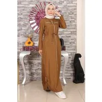 MODAMİHRAM Maxikleid Reißverschluss Abaya