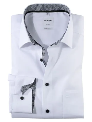 OLYMP - Comfort Fit : Hemd weiß - Gr. - 41