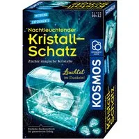 Kosmos Experimentierkasten Nachtleuchtender Kristall-Schatz, Made in Germany