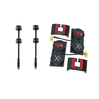 TRUERC X-AIR 5.8GHz MK II Antenna and Stubby Combo 10.5 dBi Gain SMA Connector LHCP RHCP FPV Antenna for HDZERO Goggles