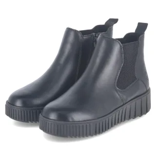 Rieker Chelsea Boots - Gr. 36 - Schwarz - Kunstleder
