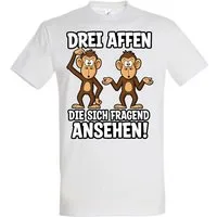 Youth Designz Print-Shirt "Drei Affen" Herren T-Shirt Lustigen Print Statement Geschenk mit witzigen und stylischen Aufdruck für Männer