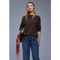 STREET ONE 3/4-Arm-Shirt in Rippstruktur