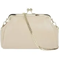 Cluty Abendtasche (1-tlg), echt Leder, Made in Italy