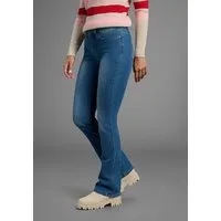 Arizona Bootcut-Jeans Shaping elastische Passform, Bootcut-Beinform, Used-Waschung, hohe Taille