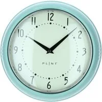 Wanduhr Küchenuhr Retro leaf pastellgrün