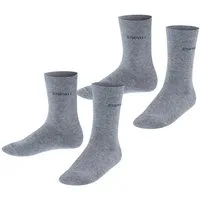 Esprit Socken Foot Logo (2 Paar) kurz, verstärkt, hochwertig, uni