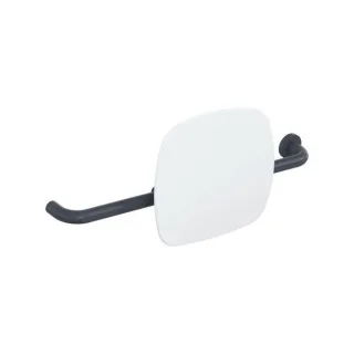 Hewi 801 Rückenstütze 801.51B9261R92 Wandabstand 150mm, Ausführung rechts, matt, Lehne signalweiß, anthrazitgrau