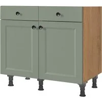 nobilia® Unterschrank "Cascada", vormontiert, Breite 90 cm, Soft-Close-Funktion bei den Schubkästen, inkl. höhenverstellbare Sockelfüße