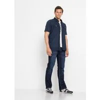 bonprix Kurzarmhemd Regular Fit, aus Baumwolle, mit Brusttaschen, Kentkragen
