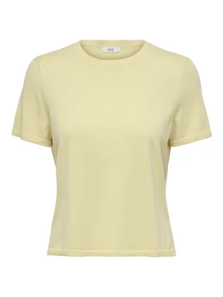 JDY - JDYBODIL S/S O-NECK PULLOVER KNT Double Cream - Gr. - L