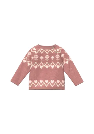 s.Oliver - Strickpullover pink/mehrfarbig - Gr. - 74