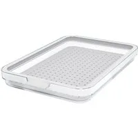 ROTHO Frischhaltedose CAUMA, Transparent, Weiß, B 28,2 cm, 1300 ml, Kunststoff, (1-tlg)
