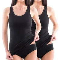 HERMKO Achseltop 17310 (Pack, 2er) Baumwolle/Modal, Tank Top, Achselhemd, angenehm weich