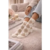 Lycille Socken Damen Karosocken 37–41 – Baumwolle, Bequem, Kariert, Stylische Socken