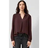 QS Langarmbluse Bluse Tunikabluse
