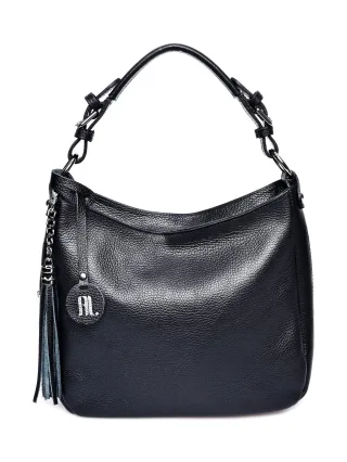Anna Luchini Schwarz Rindsledertasche