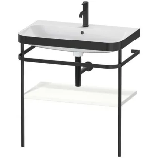 Duravit Happy D.2 Plus c-bonded Set mit Metallkonsole Weiß Seidenmatt 775x490x850 mm - HP4737O3636 HP4737O3636