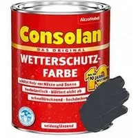 Consolan  Wetterschutzfarbe Consolan Wetterschutz-Farbe 2,5 L anthrazitgrau