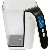 Lund Küchenwaage Digitale Küchenwaage mit Messbecher 1200 ml, 2 kg