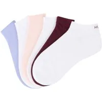 HUGO Sneakersocken Socken 6P AS UNI CC W 10 (6-Paar) mit Markenschriftzug am Bündchen