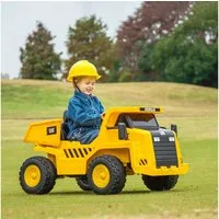 AIYAPLAY Elektro-Kindertraktor Elektrisches Aufsitzauto mit Fernbedienung, 3-5 km/h, Belastbarkeit 30 kg, (1-tlg), für 3-6 Jahre Kinder, Gelb