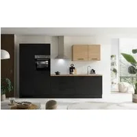KOCHSTATION Küchenzeile KS-Malfi, Breite 320cm, wahlweise mit E-Geräten, Arbeitsplatte 38mm Stärke